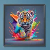 Diamond Painting-DIY Full Round Drill Colorful Tiger
