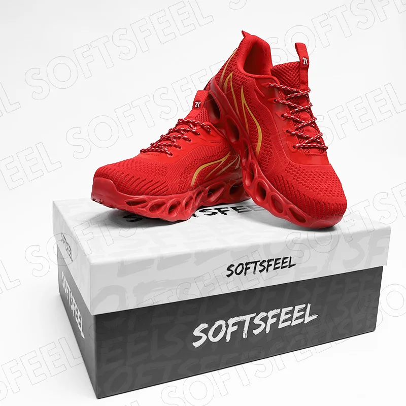 Softsfeel Women's Relieve Foot Pain Perfect Walking Shoes - Red