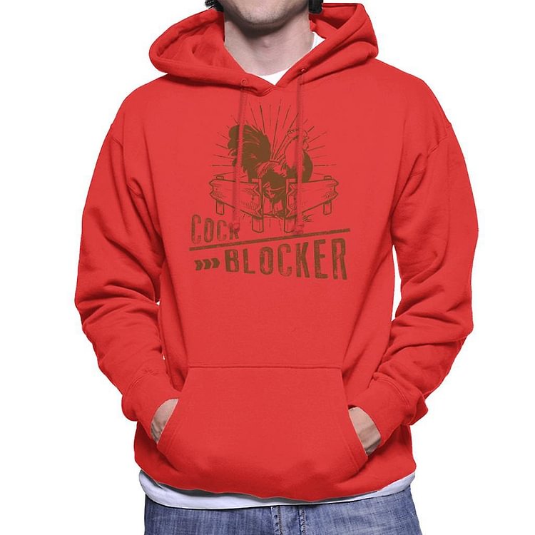 Cock Blocker Men's Hooded Sweatshirt