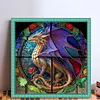 Glass Painting-Pterosaur-11CT Stamped Cross Stitch 40*40cm/15.75*15.75in tapestrymarket