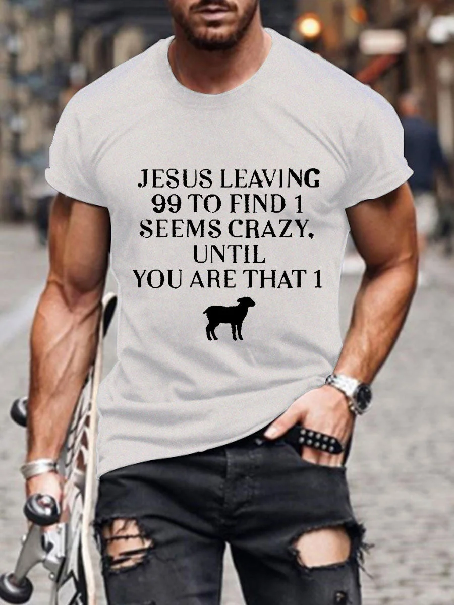 Men's Jesus Leaving 99 To Find 1 T-shirt