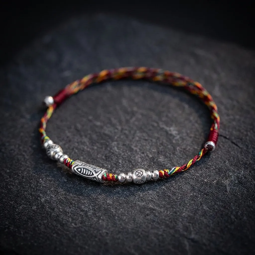 The Fortune Koi Cinnabar Bracelet Vermilion Cinnabar