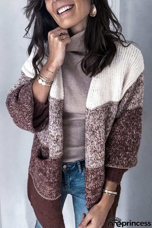 Gradient Loose Cardigan
