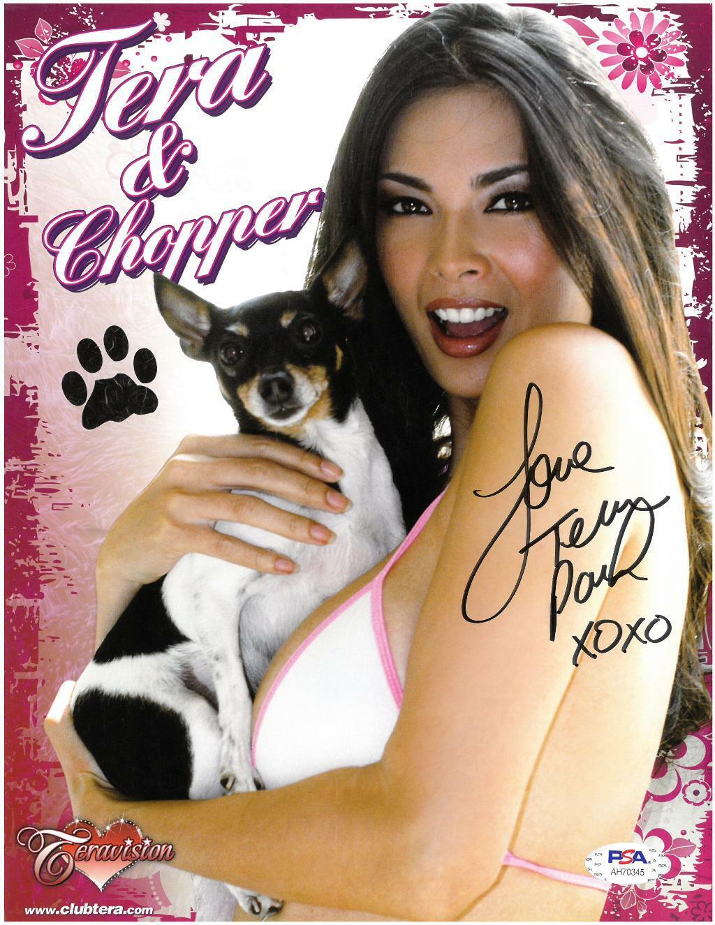 Tera Patrick Signed Authentic Autographed 8.5x11 Photo Poster painting w/Chopper PSA/DNA COA