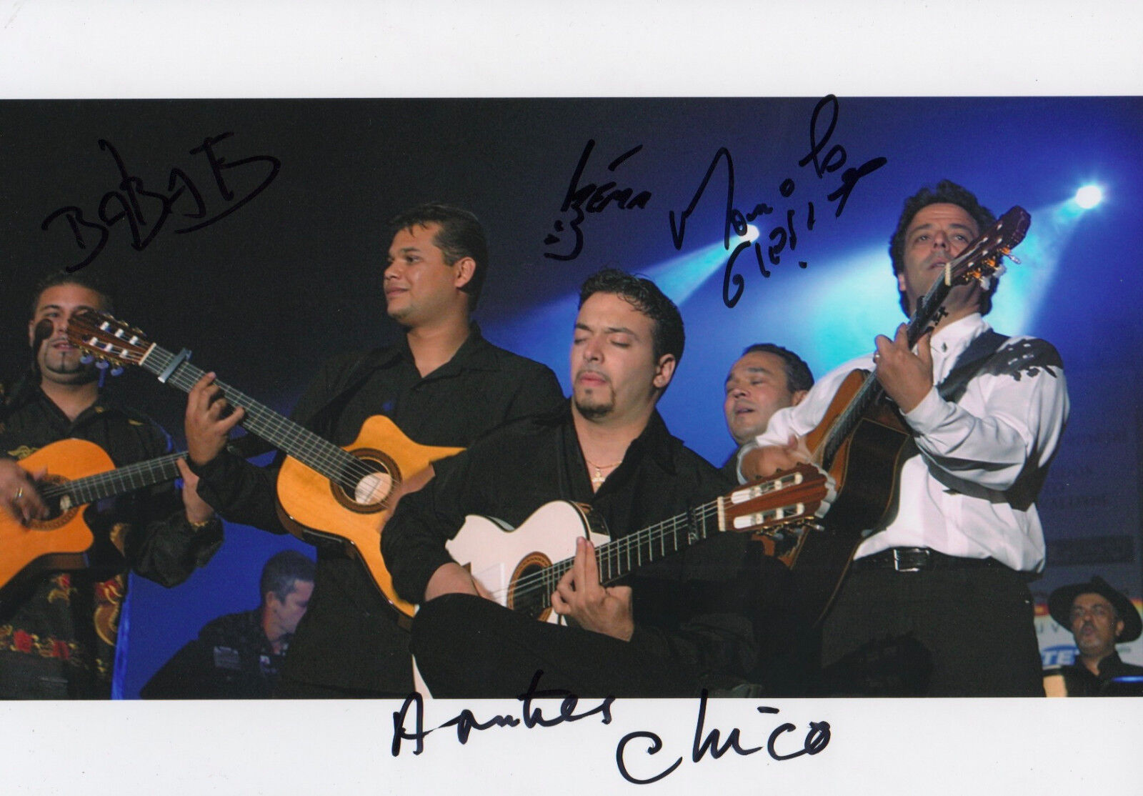 Chico & The Gypsies signed 8x12 inch Photo Poster painting autographs