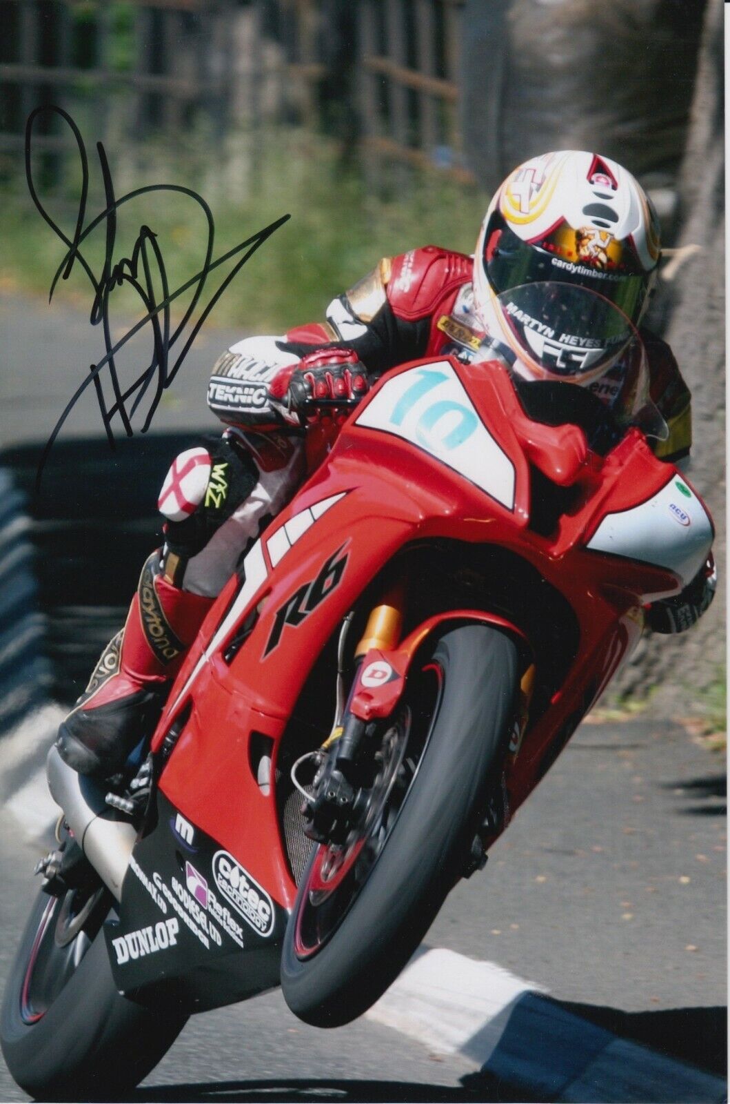 Steve Plater Hand Signed 9X6 Photo Poster painting - Isle of Man TT Autograph.