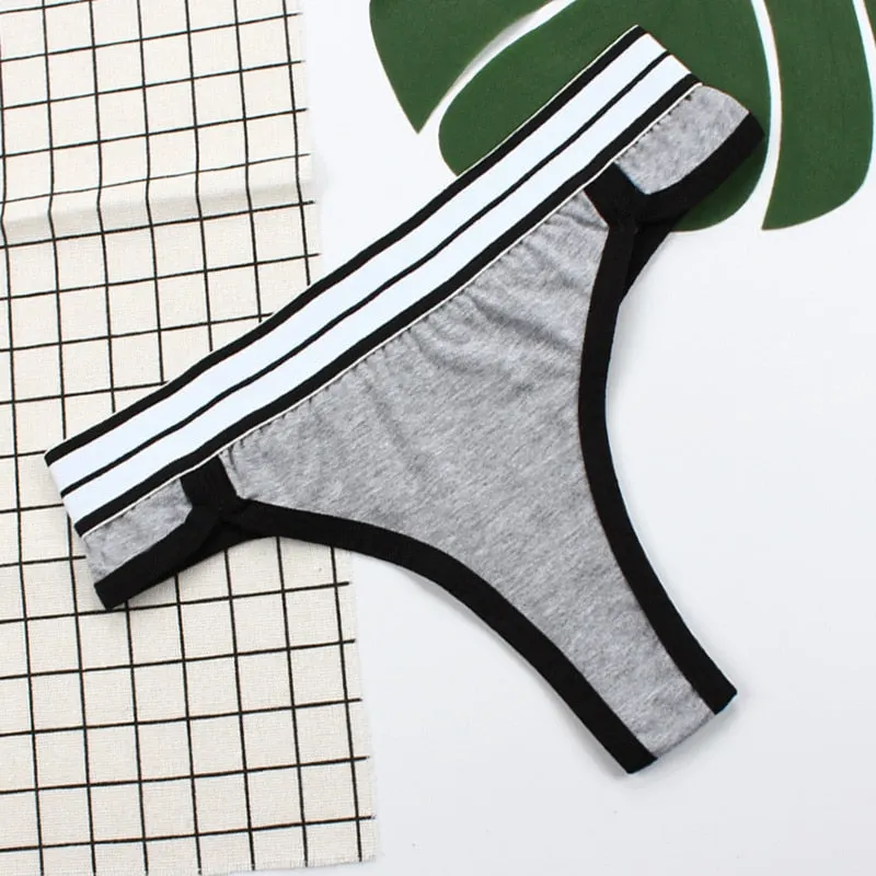 Women Sexy Thong Cotton G-String Underwear Female Plus Size Meet'r Cotton Panties Ladies Low-Rise Briefs Soft Lingerie Pantys