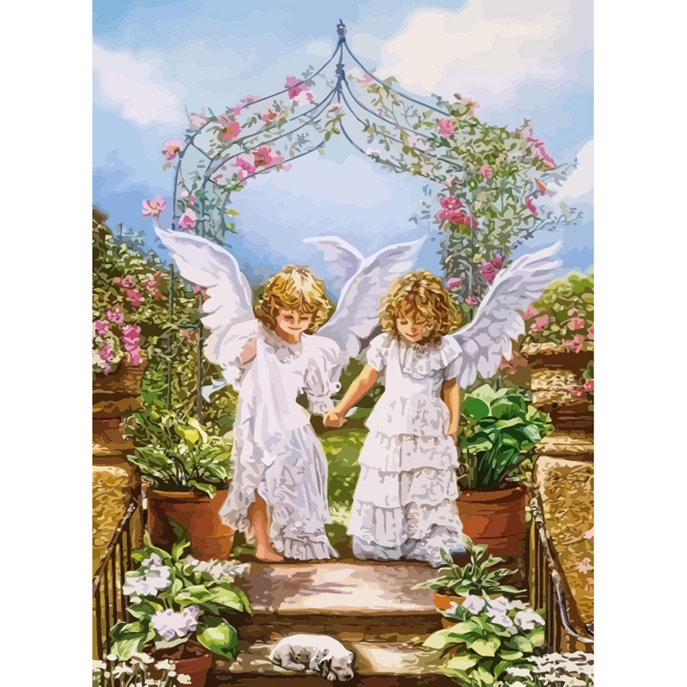 

40*50cm - Painting By Numbers - Happy Angel, 501 Original