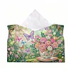 DIY Diamond Painting Creative Design Leather Handmade Tissue Holder Rhinestones Decorative Tissue Box Craft Kits
