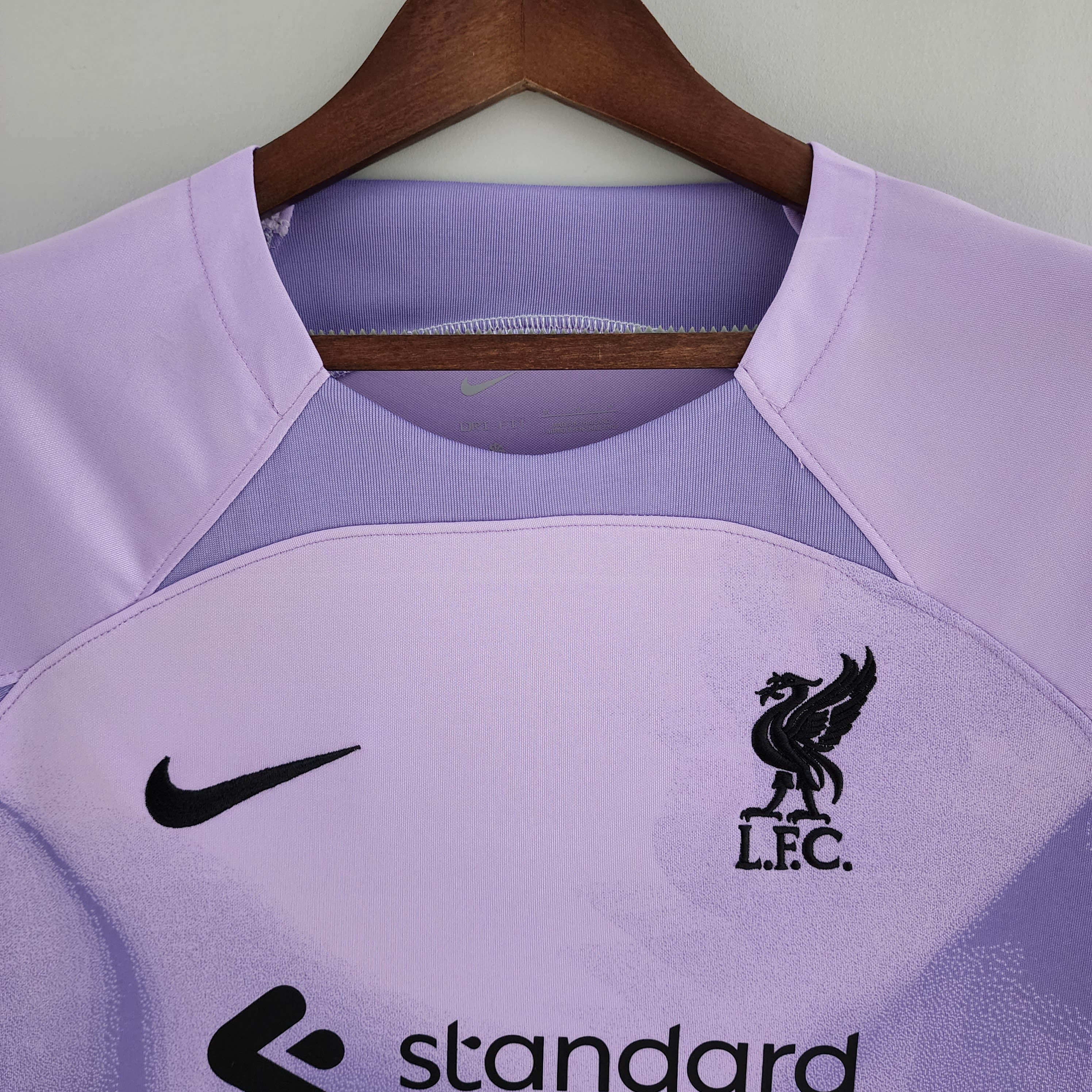 2022/2023 Liverpool Goalkeeper Soccer Jersey Purple 1:1 Thai Quality
