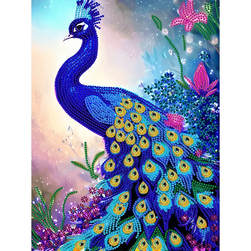 Peacock-Crystal Rhinestone Diamond Painting