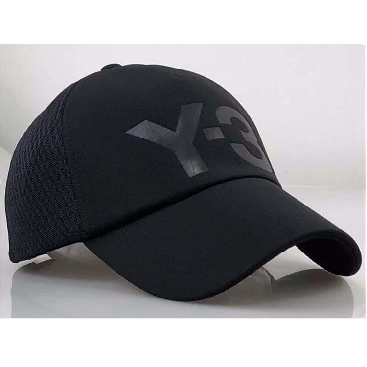 Y3 Big LOGO Baseball Cap Half Mesh Breathable Sun Visor For Men And Women Adjustable Sun Visor Sports Cap