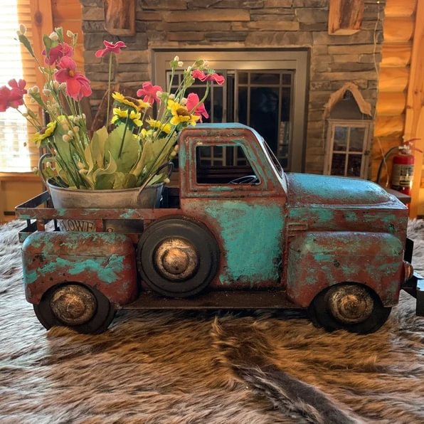 (💖Limited Time Offer💖-45%OFF)🎉Rustic Farmhouse Rusty Truck