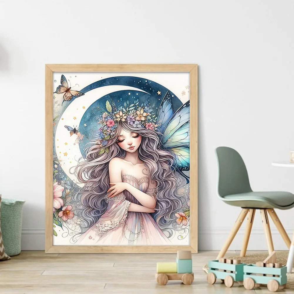 11CT Full Stamped Cross Stitch - Fairy(Canvas|40*50CM)