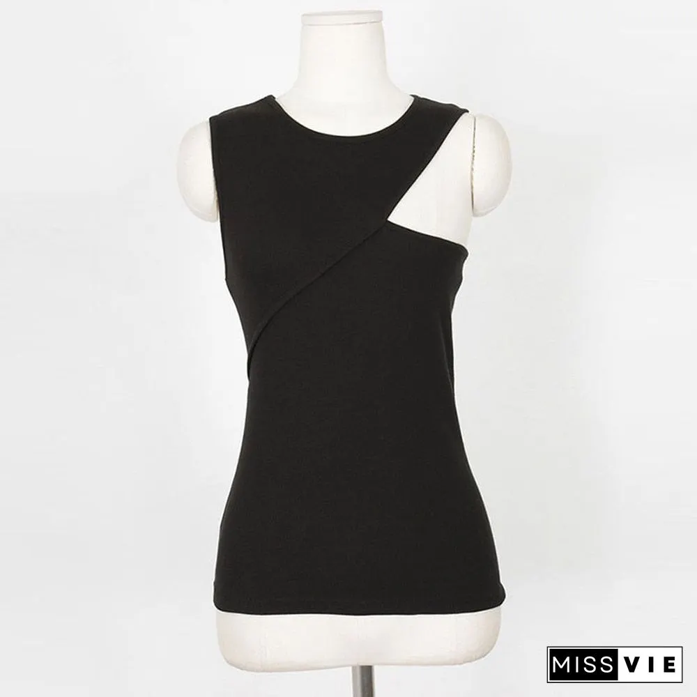 Aossviao neck summer knit top sleeveless women sexy basic shirt white off shoulder ribbed
