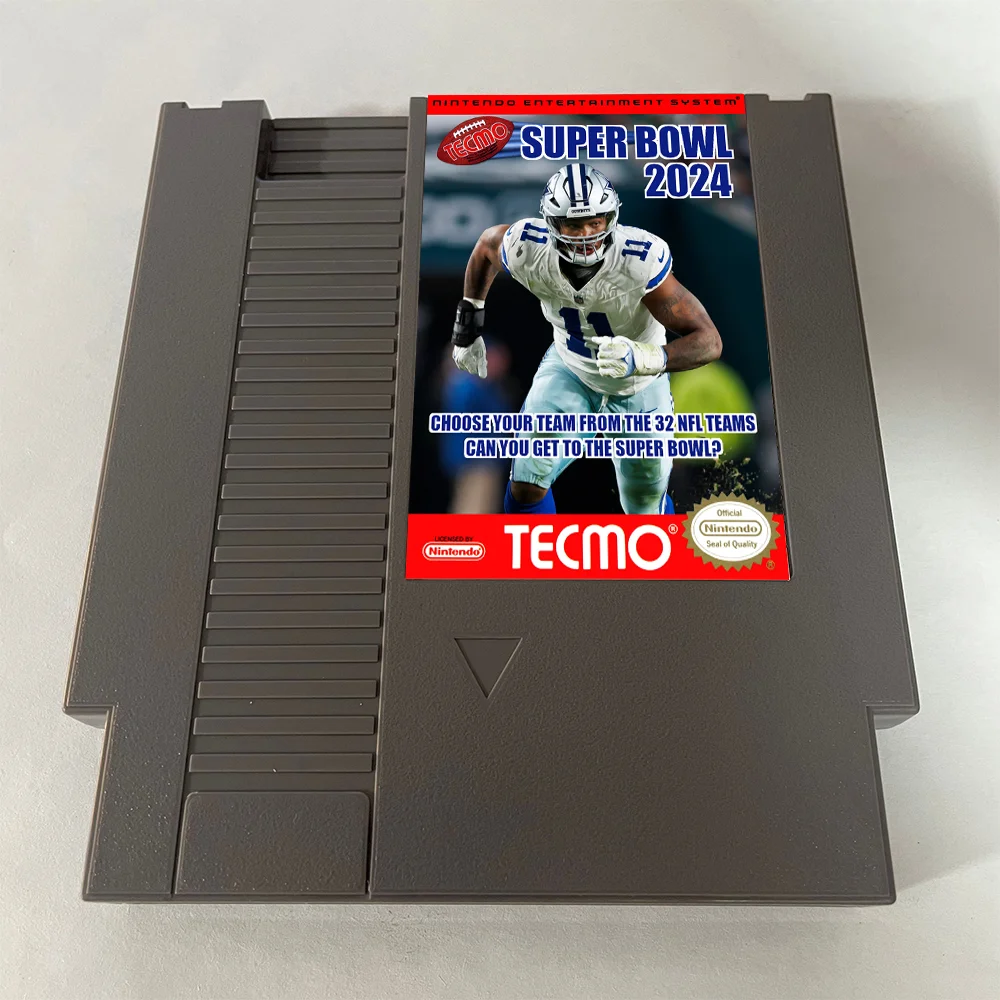 TECMO SUPER BOWL 2024 VANILLA EDITION NES For Nintendo Entertainment System Console - 8 Bit Game Cartridge