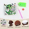 Schmetterling Dinosaurier Holz Memo Pad Halter - 5d DIY Handwerk Aufbewahrungsbox