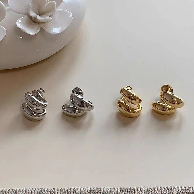 1 Pair Casual Minimalist Geometric Plating Copper Ear Studs