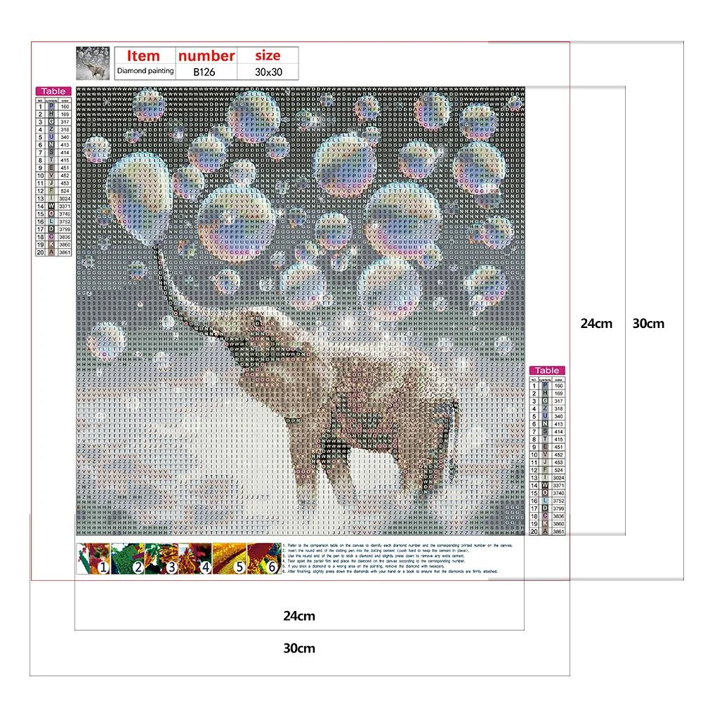 Diamond Painting - Full Round Drill - Elephant Bubbling(30*30cm)