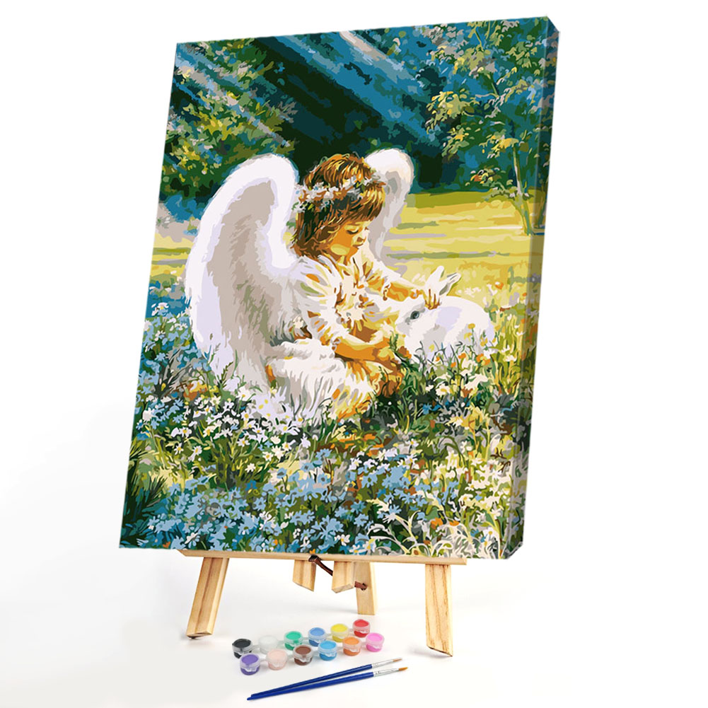

40*50CM Paint By Numbers-Angel Rabbit, 501 Original