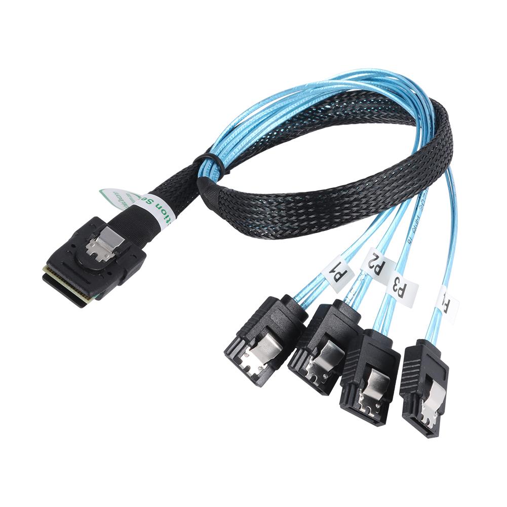 

Cabledeconn G0101 MINI SAS 36P SFF 8087 to 4 SATA 7P Splitter Cable Cord, 501 Original