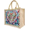 Diamond Painting Mandala Linen Tote Bag Replaceable Canvas for Women