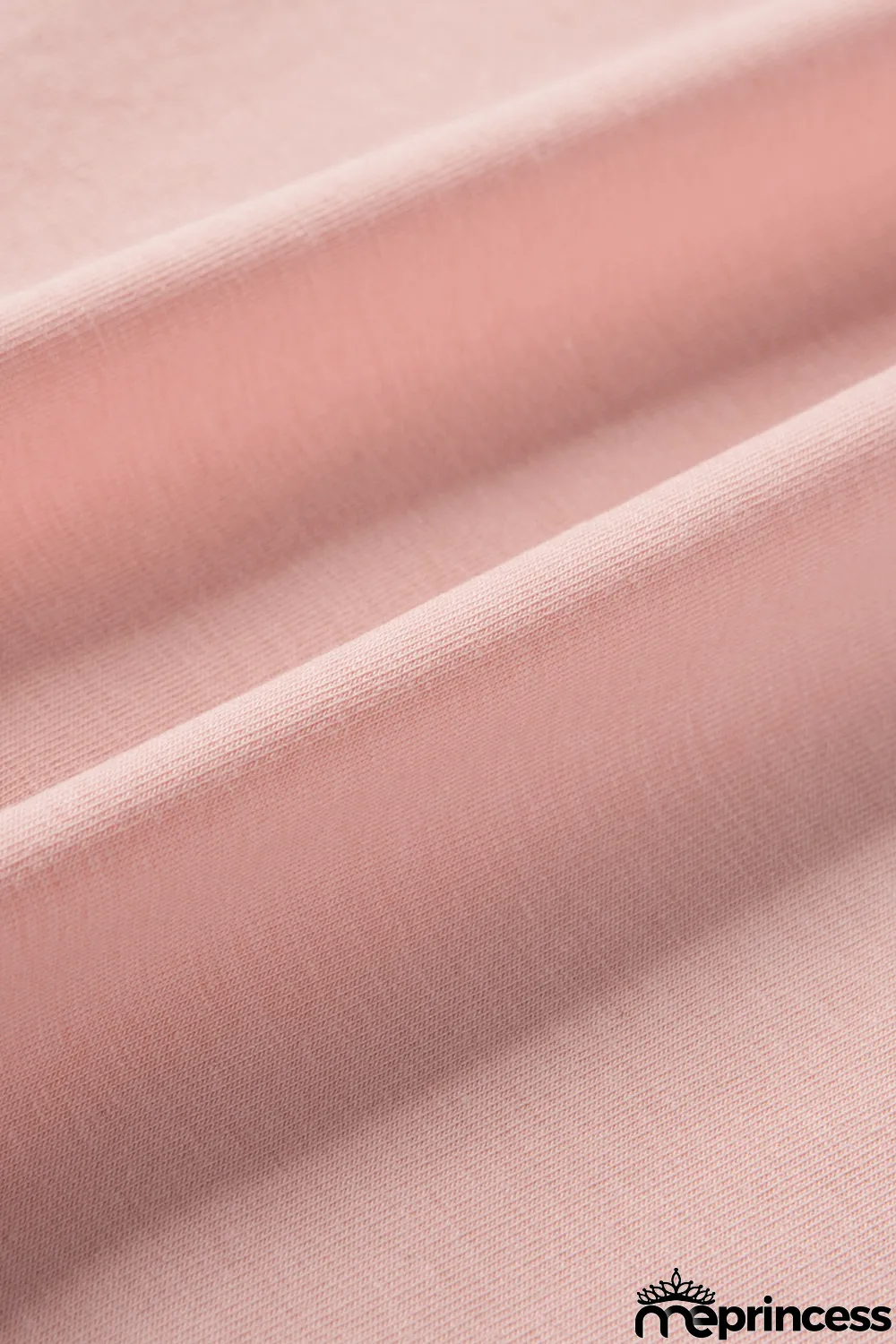 Pink Plain Crew Neck Short Sleeve Tee