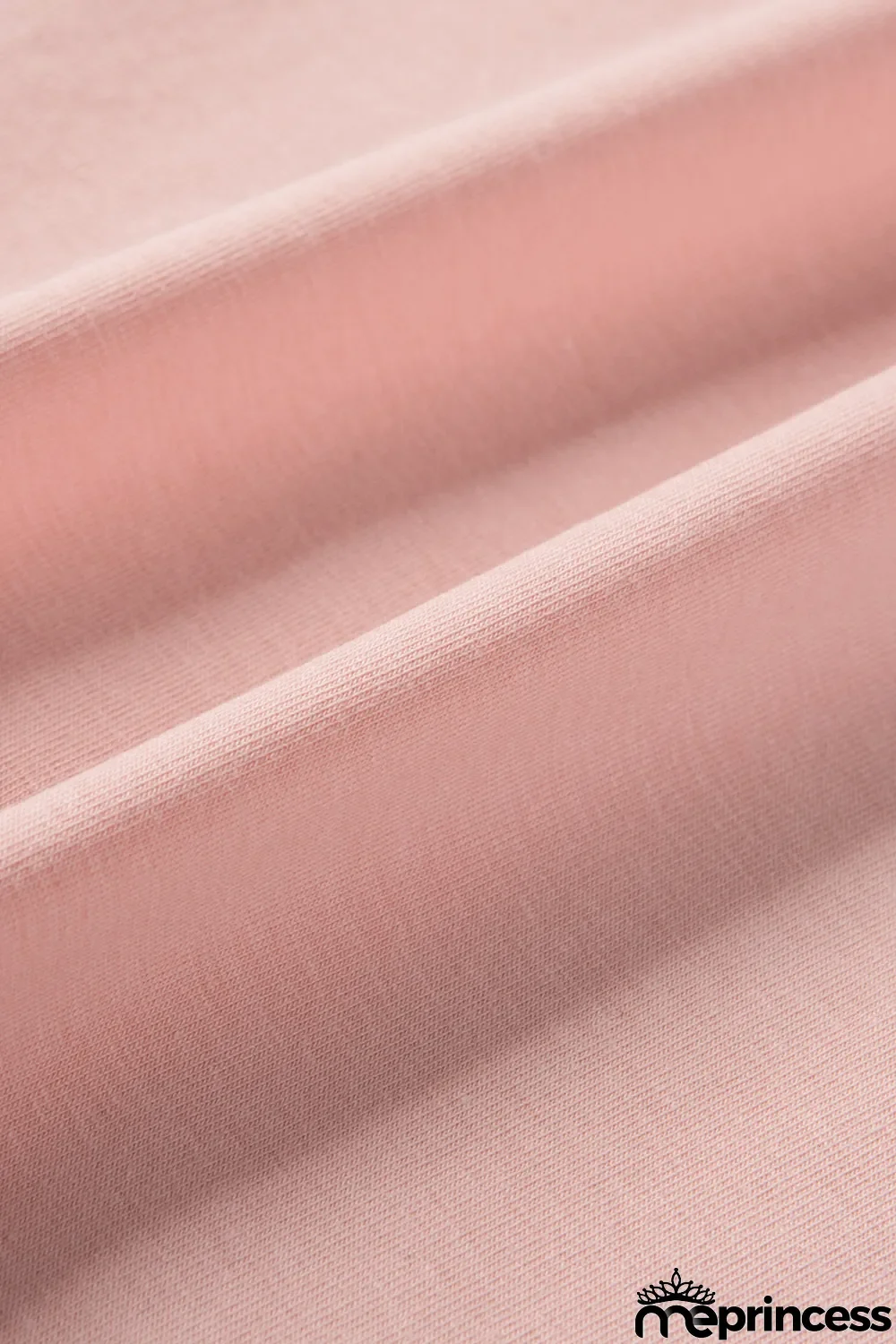 Pink Plain Crew Neck Short Sleeve Tee