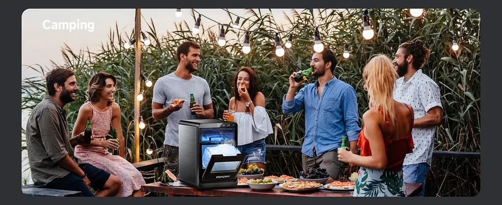 【Super Brand Day】EUHOMY Nugget Ice Maker Countertop, 35Lbs/24H&44Lbs/24H Pebble Ice Maker Machine, Self-Cleaning Pellet Ice Machine with Ice Scoop&basket, Sonic Countertop Ice Machine for Home/Kitchen/Office(Black) 【Super Brand Day】EUHOMY Nugget Ice Maker Countertop, 35Lbs/24H&44Lbs/24H Pebble Ice Maker Machine, Self-Cleaning Pellet Ice Machine with Ice Scoop&basket, Sonic Countertop Ice Machine for Home/Kitchen/Office(Black)