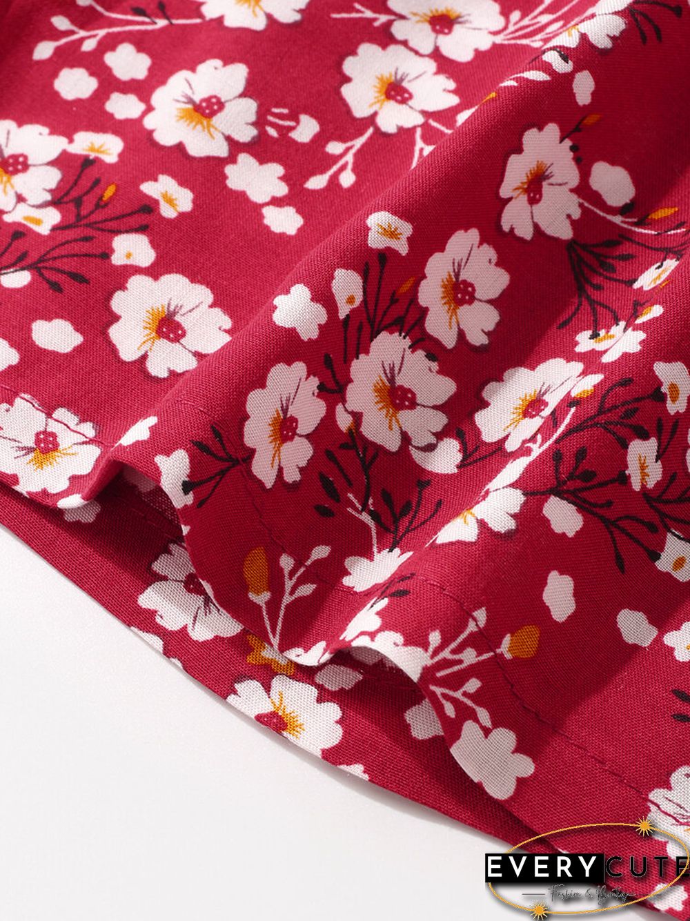 Women Vintage Floral Print O-neck Pocket Long Sleeve Maxi Dress