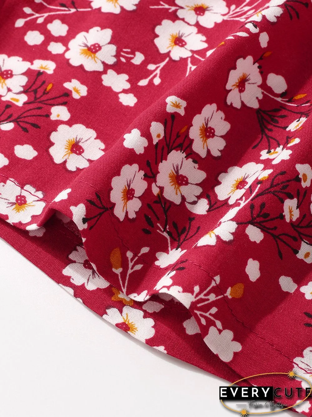 Women Vintage Floral Print O-neck Pocket Long Sleeve Maxi Dress