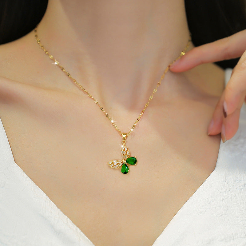 Korean Cosmos Geometric Titanium Steel Electroplating Earrings