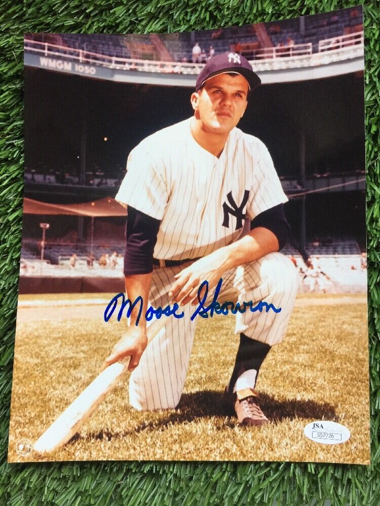 Authentic Moose Skowron Auto Signed 8x10 Photo Poster painting Photo Poster paintinggraph YANKEES JSA COA