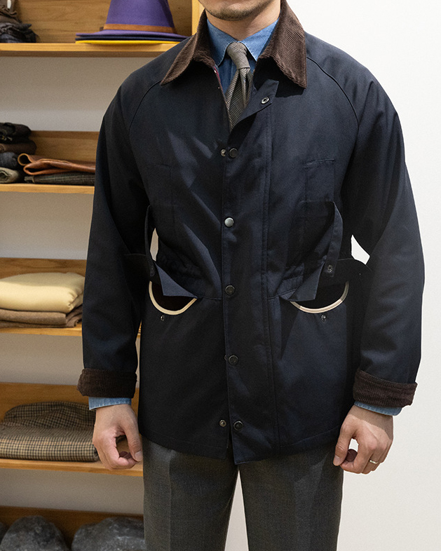 Men's Navy Blue Gentleman Vintage Work Jacket