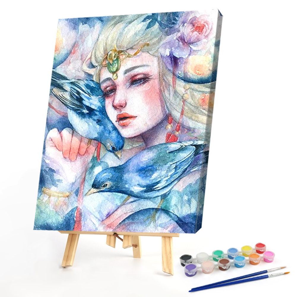 

40*50CM - Paint By Numbers - Girl, 501 Original