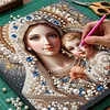 (Pre-Framed)Virgin Mary-Special Shape Diamond Painting Kit(30x30cm)