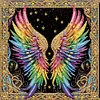 Ailes color&eacute;es-peinture diamant en forme sp&eacute;ciale-30 * 30cm