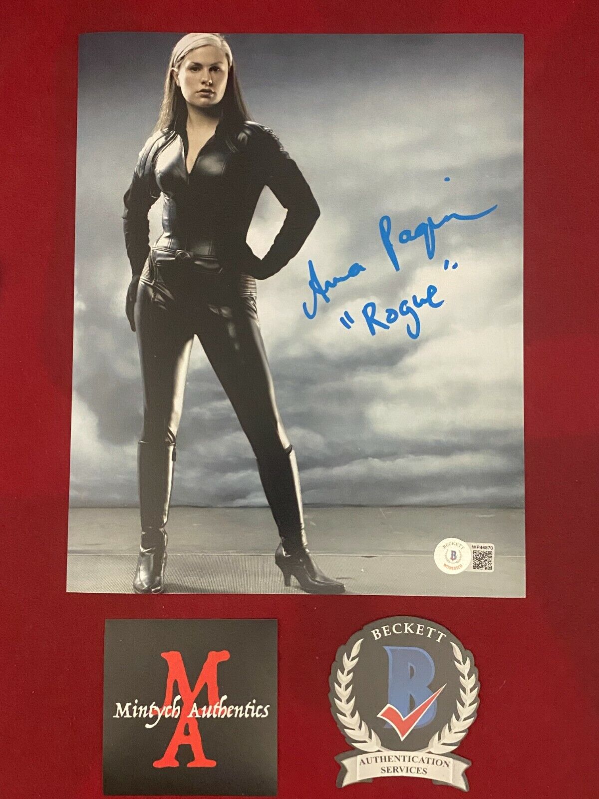 ANNA PAQUIN AUTOGRAPHED SIGNED 8x10 Photo Poster painting! X-MEN! ROGUE! BECKETT COA!