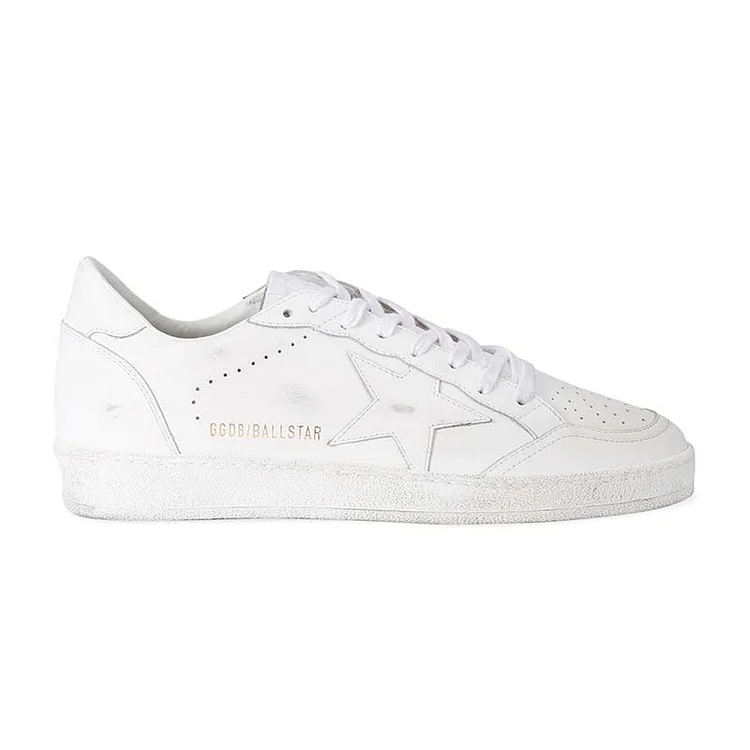 Ball Star Donna LTD CNY Cuero blanco, estrellas blancas