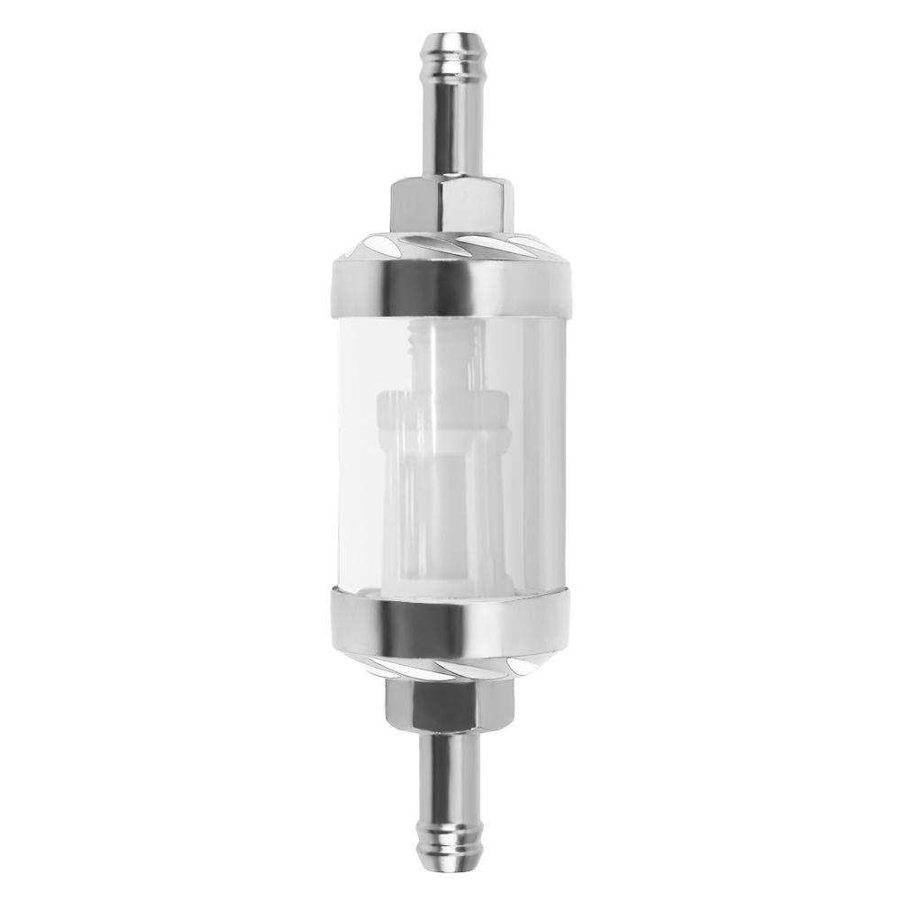 

8Mm Cnc Aluminum Gas Fuel Oil Filter For Atv Dirt Pit Bike Motocross, Silver, 501 Original