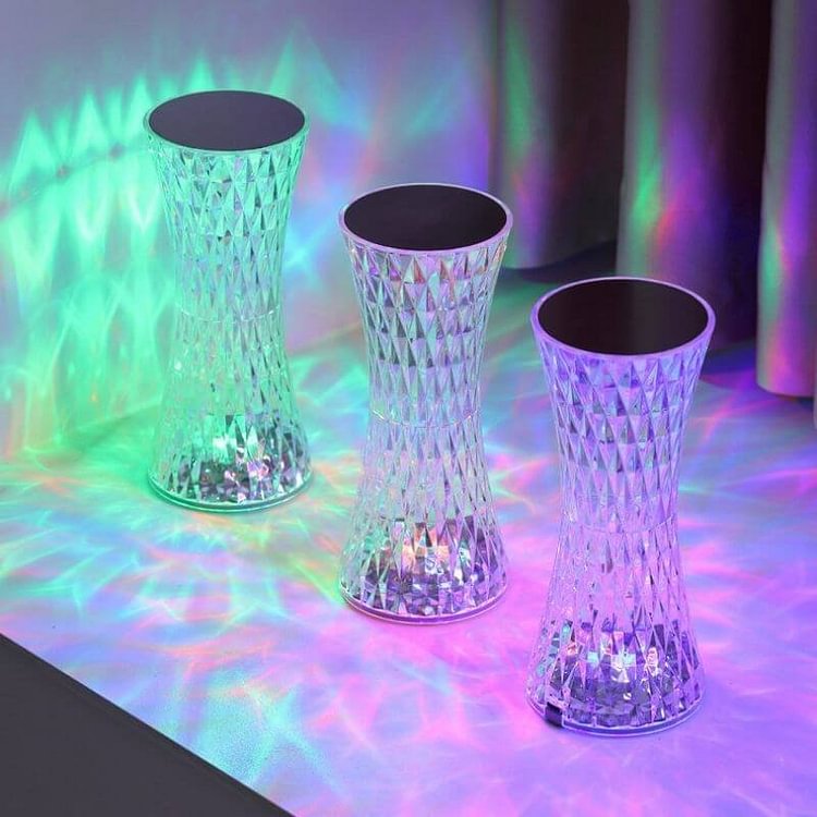 Crystal Diamond Rechargeable Tower Table Lamp CSTWIRE