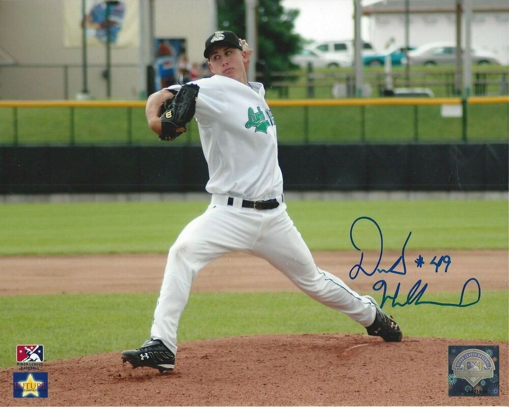 Derek Holland Autographed 8x10 Clinton LumberKings   #S1007