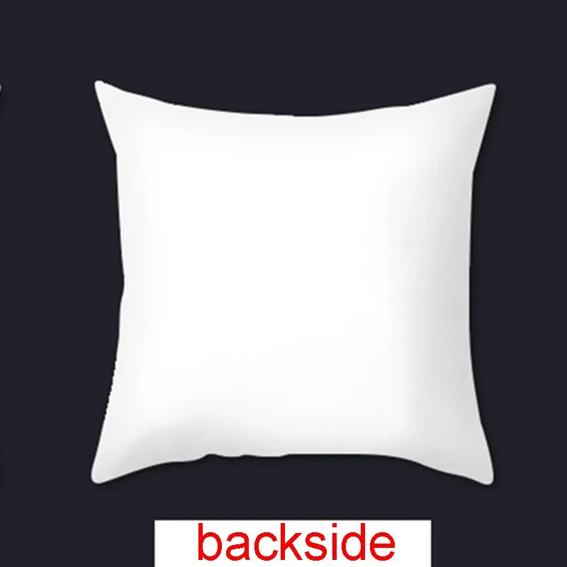 Teal Blue Cushion Cover Leaves Geometric Heart Pillow Cover Sofa Home Decor Throw Pillows Car Decorative Pillow Case Accessories