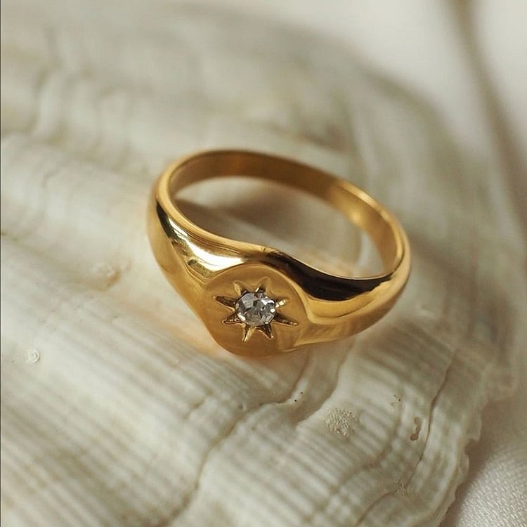 Golden Solstice Ring