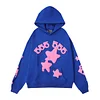 Unisex Young Thug Spider 555 Stars Letter Printed Thicken Hoodie 