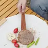 2Pcs Outdoor Wooden Spatula Anti-Scalding Cooking Spatula Utensils Kitchen Tools