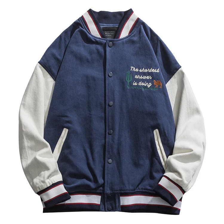 Letterman Jacket Outfit Senior Jackets Varsity Baseball Coat Men's Spring and Autumn Casual Jacket
