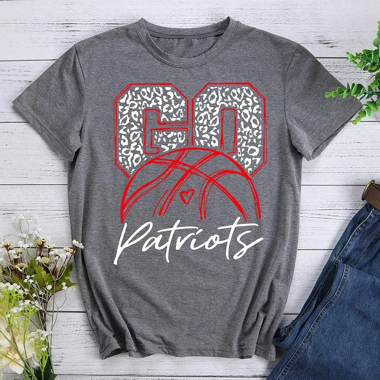 Go Patriots Basketball T-Shirt-011243