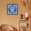 Motif Mandala, Chat-Rond, Foret, Peinture Diamant-30*30CM