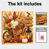 Thanksgiving Day DIY 5D Diamond Painting Kit with Frame 25x25cm